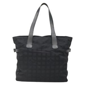 Chanel Travel Line Black Nylon Tote Bag (Pre-Owned)
